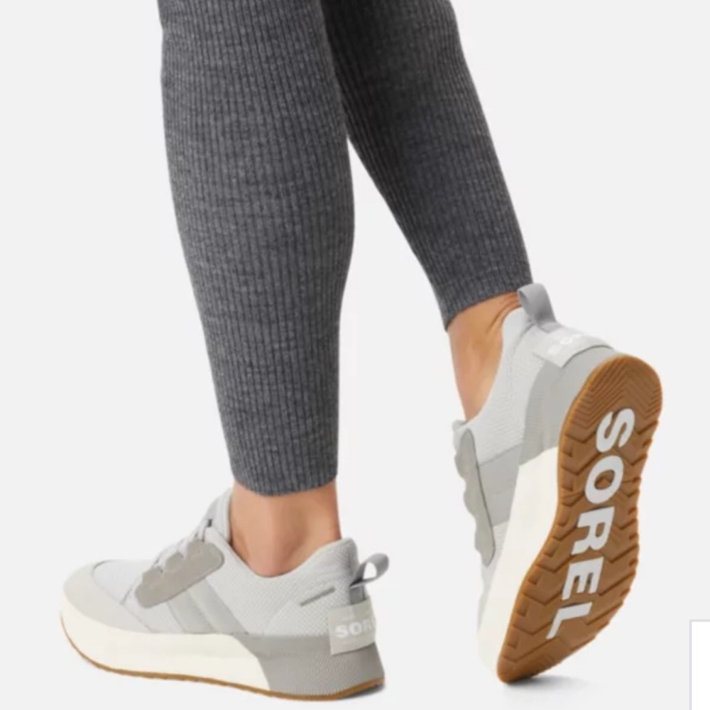Sorel Gray and White Women's Sneakers